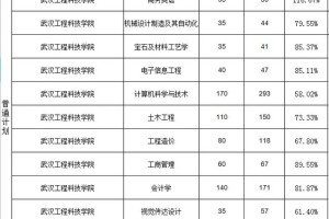 武汉本科学校有哪些专业吗