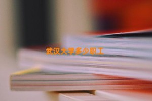 武汉大学多少职工