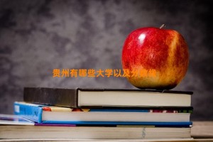 贵州有哪些大学以及分数线