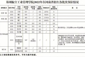 郑州航院哪个专业好