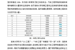 车辆工程在哪些地方就业