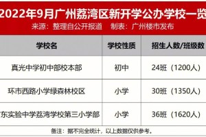 广州公办标准化学校有哪些