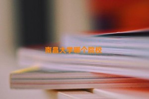 南昌大学哪个院校