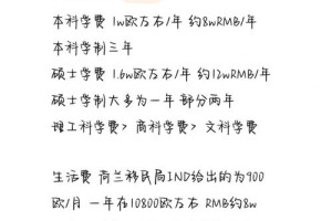 留学荷兰多少钱