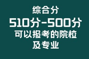 广东510分能去哪个大学