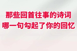 回首往事知多少全诗