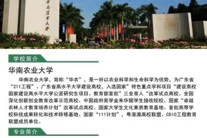 华南农业大学哪个专业