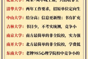 心理系哪个大学最好