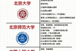 北京哪个大学有心理系