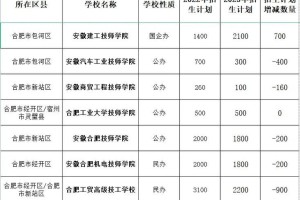 合肥公办的技校学费多少