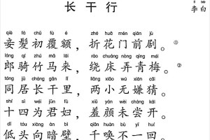 长干行全文多少字