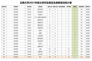 云南大学的mba多少分