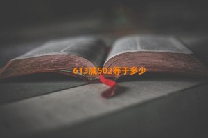 613减502等于多少