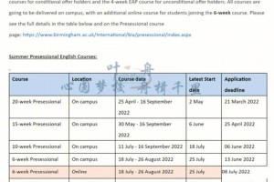 伯明翰10周语言多少钱