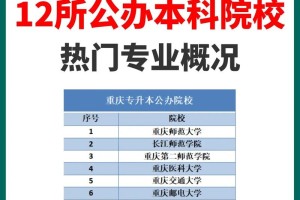 重庆本科院校有多少