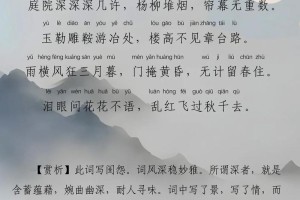 念奴娇萧条庭院多少字