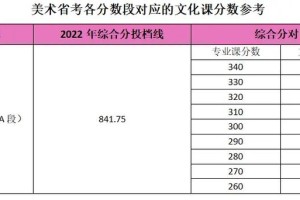 美术艺考满分多少