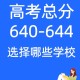 640分选什么大学