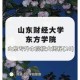 山东东方学院哪些系