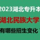 湖北民院是几本大学在哪里