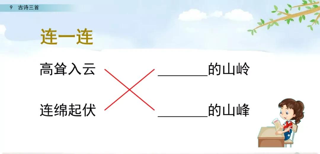 四年级语文上册 9 古诗三首(第二课时)(人教版部编)（四年级上册语文第9课古诗三首）