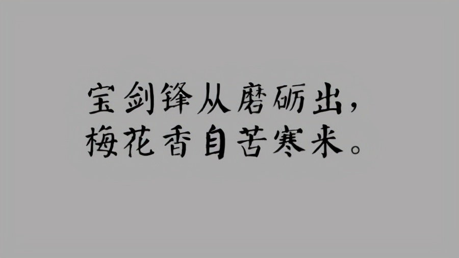 学生座右铭大全 励志简短霸气（宝剑锋从磨砺出,梅花香自苦寒来心得）