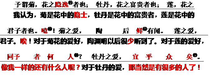 爱莲说文言文阅读题及答案（爱莲说阅读文言文答案）