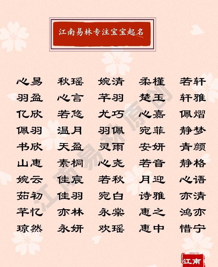 女孩温暖甜美的名字（女孩子唯美甜蜜的名字）