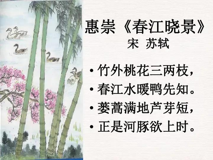 惠崇春江晚景这首诗的意思（《惠崇春江晚景》赏析）