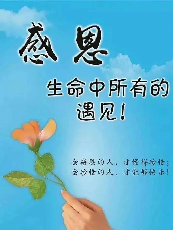 早安心语,正能量心情语录,感恩节祝福（正能量感恩的早安心语）