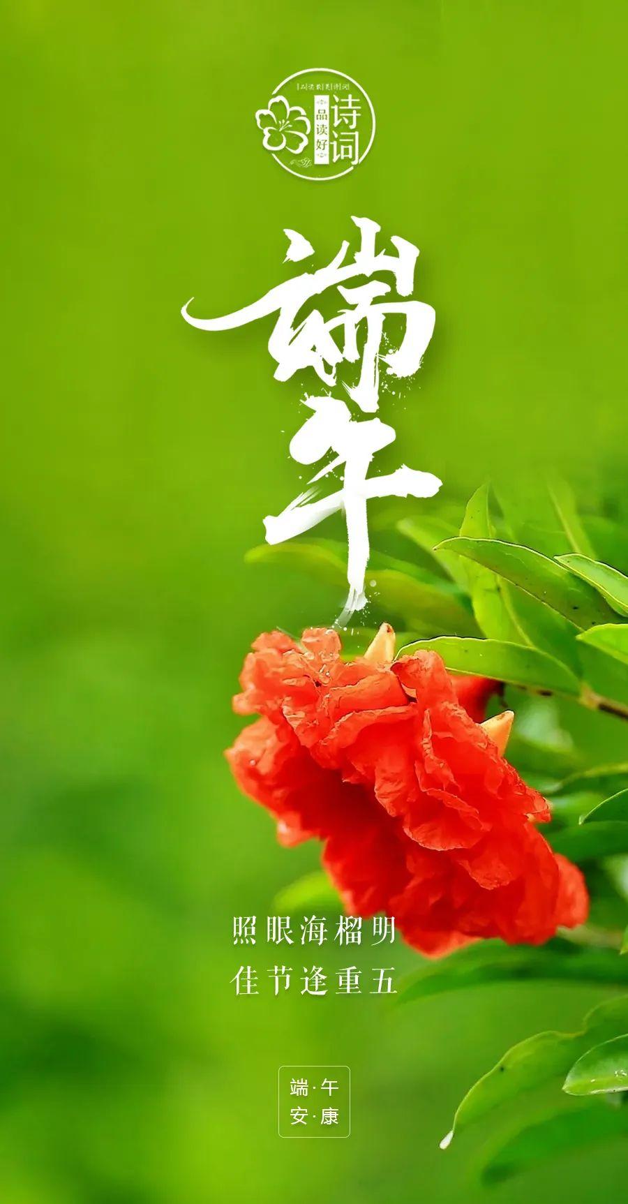 关于端午节的诗句（端午节祝福图片带字唯美图）