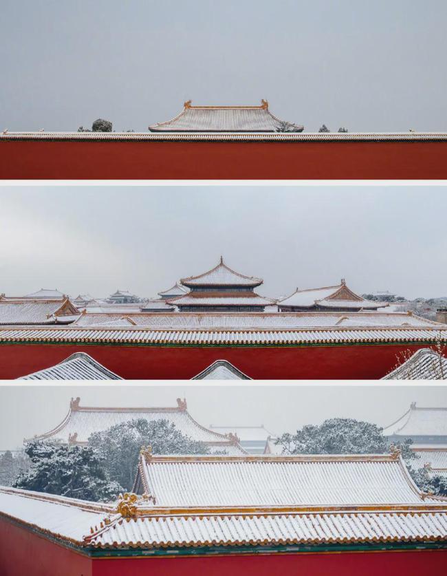 一场故宫雪,梦回紫禁城（北京初雪故宫变回紫禁城 白雪与红墙交相辉映）