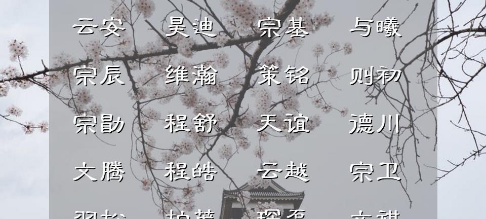 优美的诗句起名（古诗中绝美的名字）