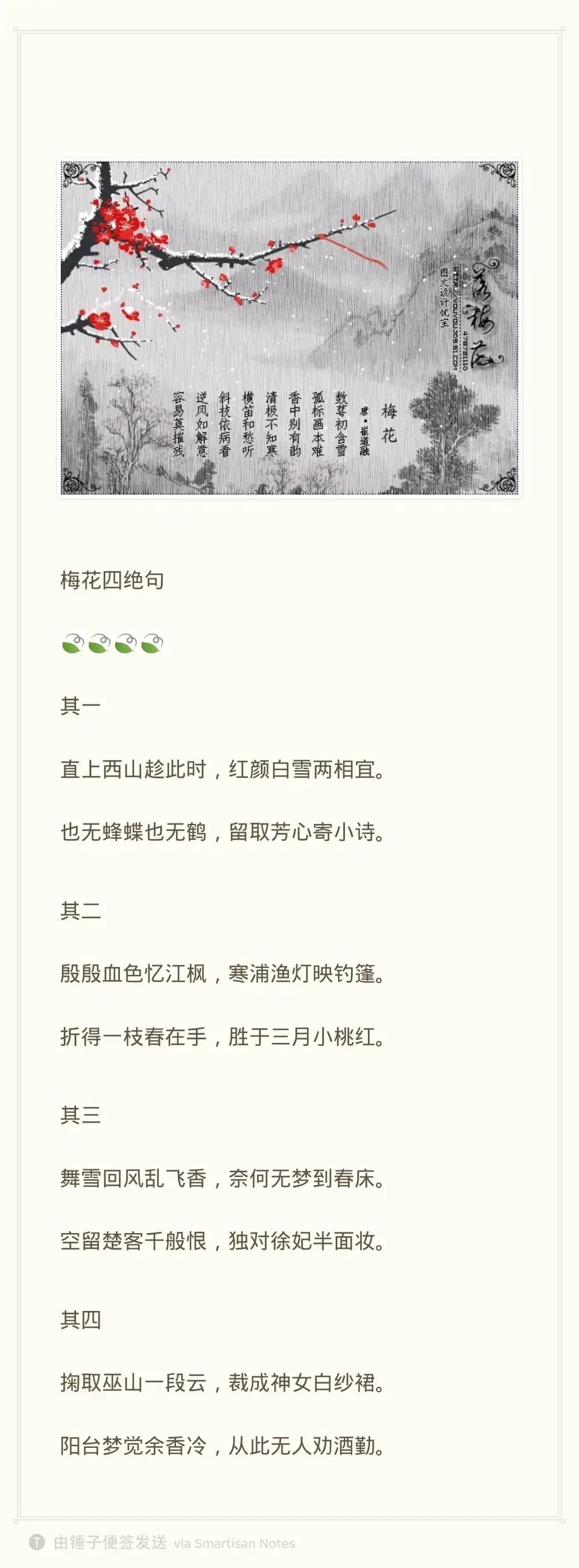 关于梅花的七言绝句（关于梅花的诗句有哪些）