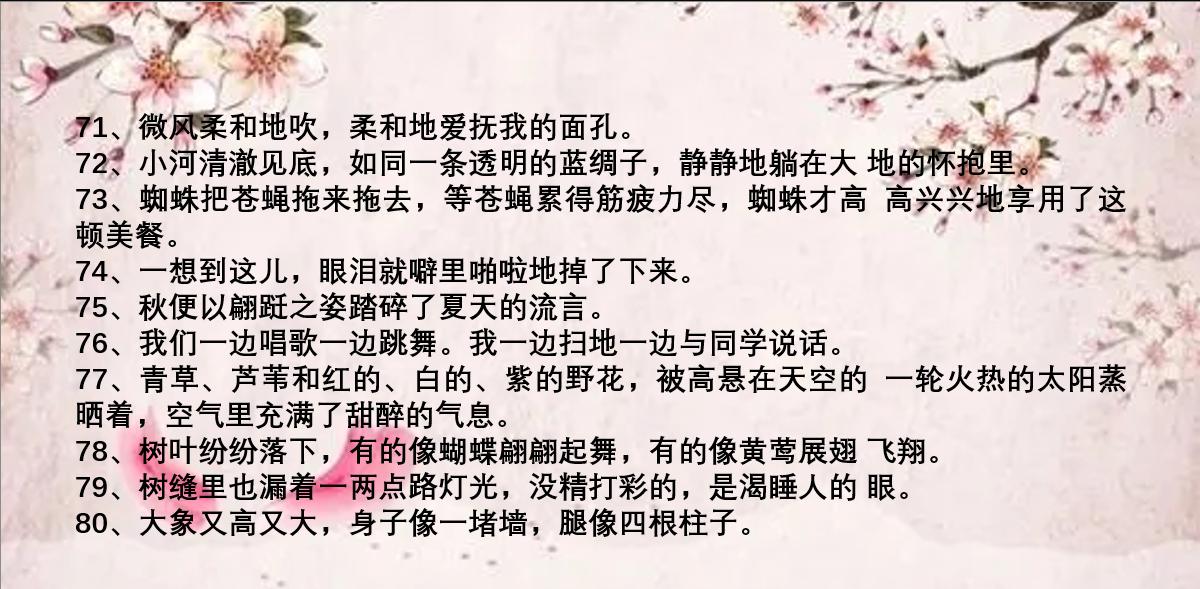 低年级优美句子摘抄大全（小学低年级好句摘抄）