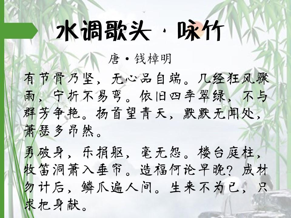 咏竹中非常经典的诗（咏竹诗词精选集锦）