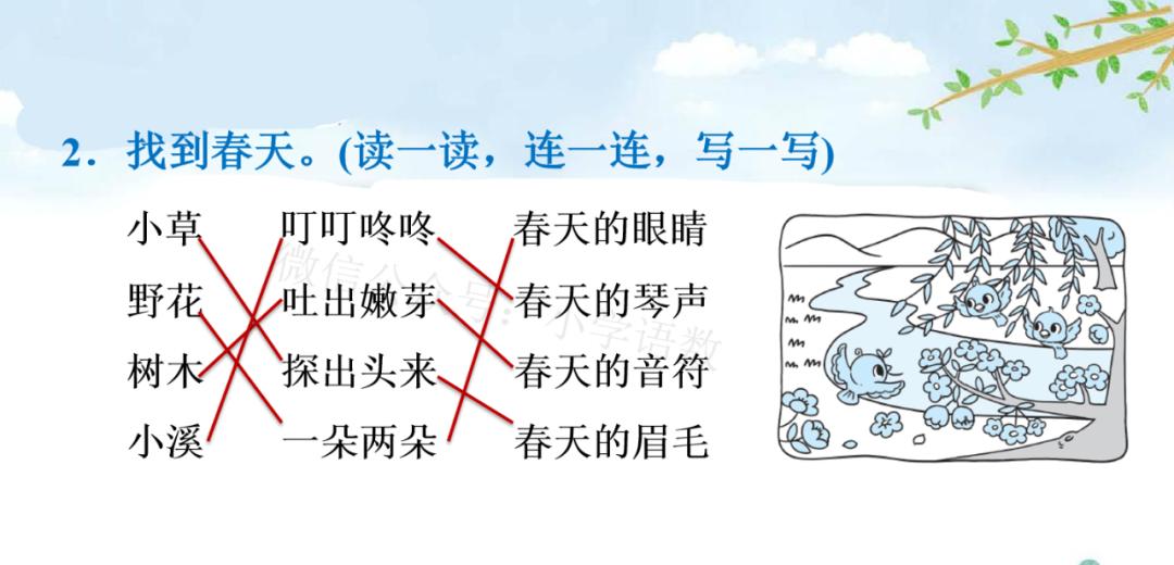 二年级语文下册《找春天》教案（找春天 课后题练习）