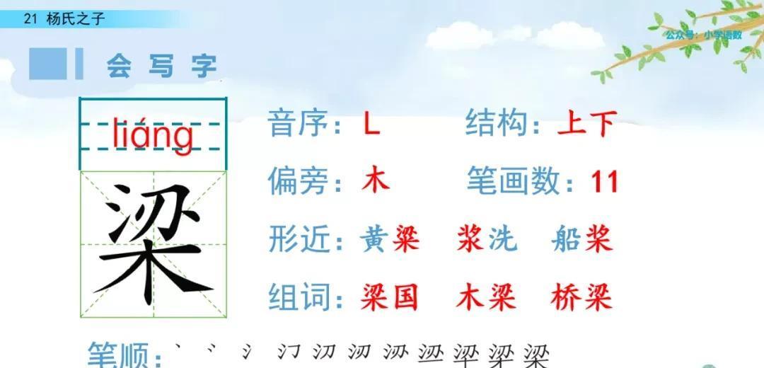 五年级下册语文第21课《杨氏之子》图文详解及同步练习