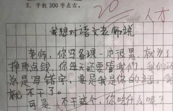 我的理想,小学生作文火了