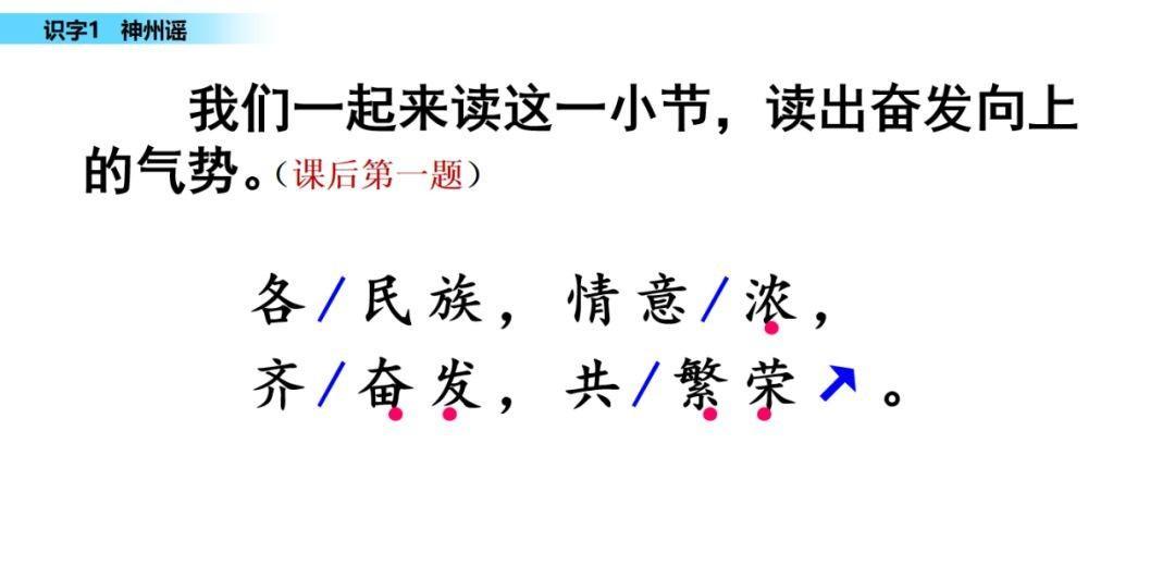 二年级语文下册神州谣课文讲解