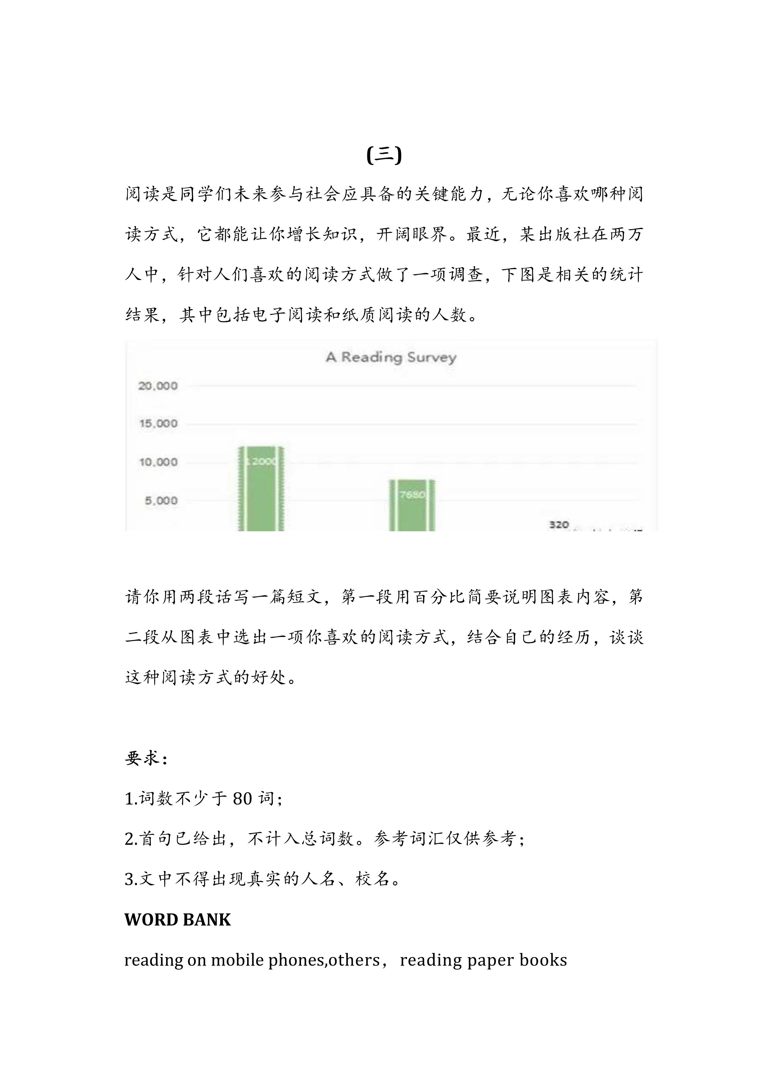 中考满分英语作文范文100篇