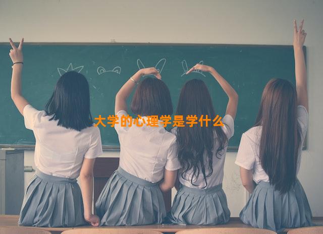 大学的心理学是学什么