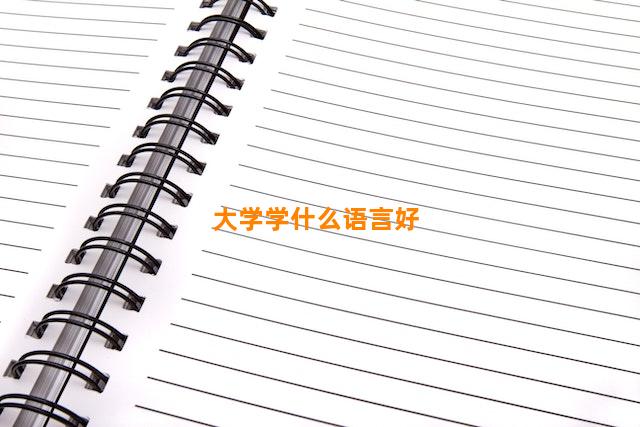 大学学什么语言好