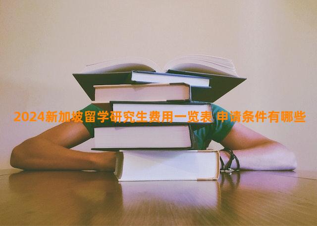 2024新加坡留学研究生费用一览表 申请条件有哪些