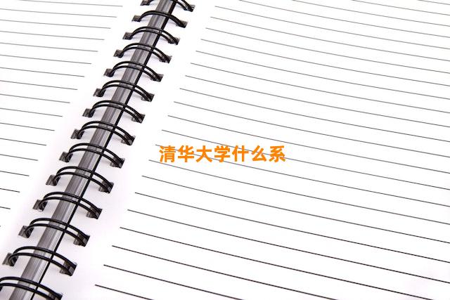 清华大学什么系