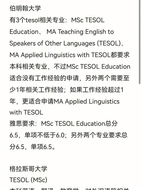 英国tesol是什么学位