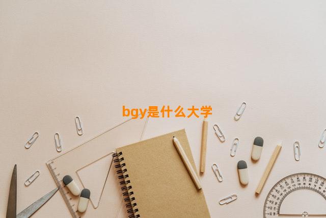 bgy是什么大学