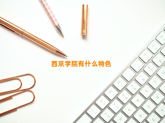 西京学院有什么特色