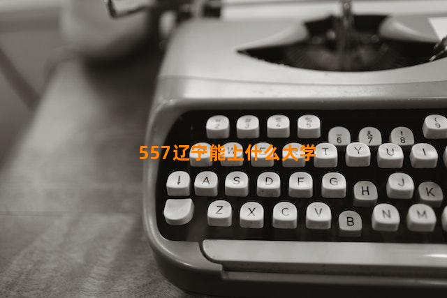 557辽宁能上什么大学