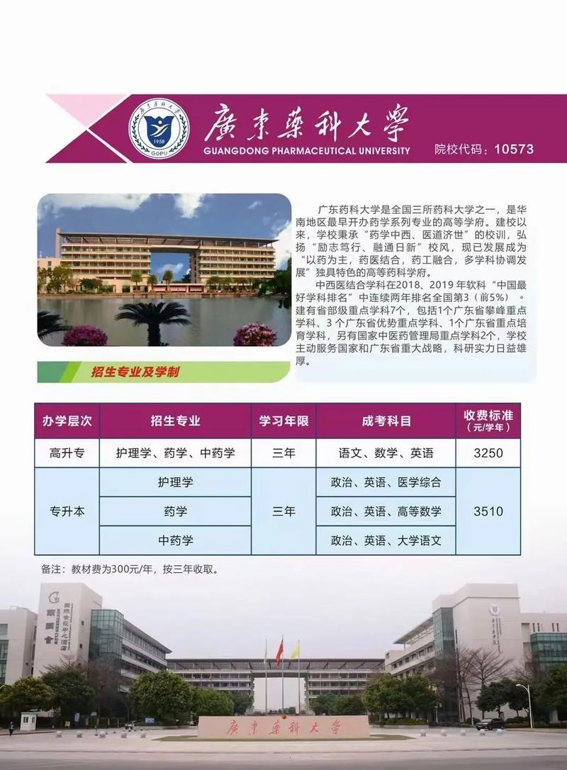 广东药科有什么专业